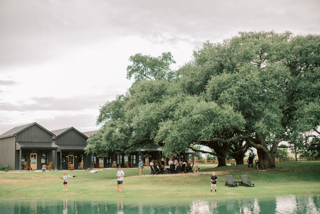 Texas wedding venue, bride and groom, outdoor wedding ceremony, texas hill country wedding venue, onsite lodging, wedding party weekend, destination wedding